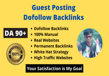I will do high quality dofollow SEO backlinks or guest post