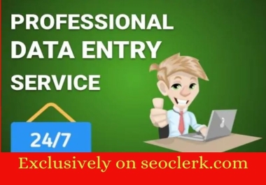 I will do data entry,  copy-paste,  and web search in one day.