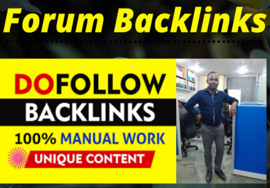 I will provide 40 forum posting dofollow SEO backlinks