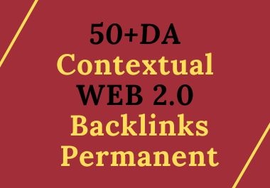 50+DA Permanent Do Follow 70 Backlinks Web 2.0