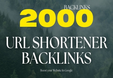 Build 2000+ URL Shortener Backlinks To boost your ranking