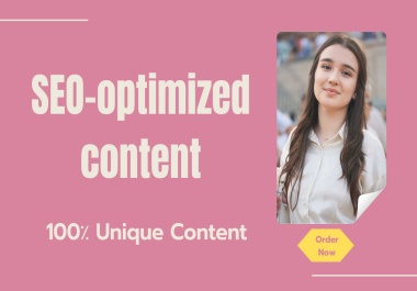 I will write SEO-optimized blog posts and website content