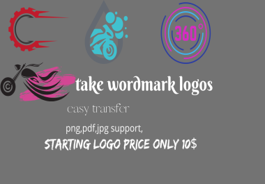 I can design workmark logo for your business