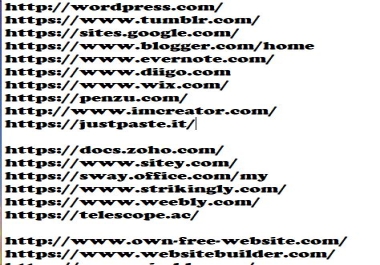 I will do for you web 2.0 with up to 25 unique links