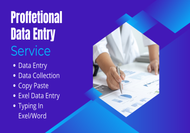 I will do fast and accurate data entry web research excel copy-paste and virtual assistant