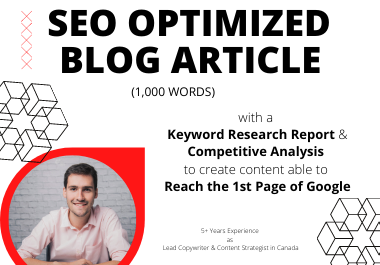 SEO Optimized Blog Posts up to 1,000 words