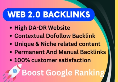 60 Dofollow Contextual Web 2.0 Backlinks on High DA-DR Website