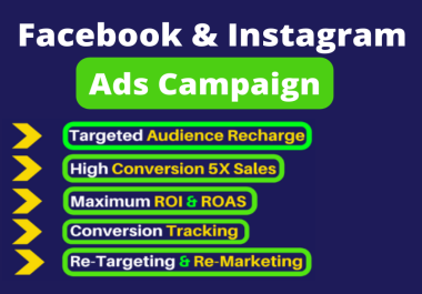 I will do facebook ads,  instagram ads,  shopify ads campaign