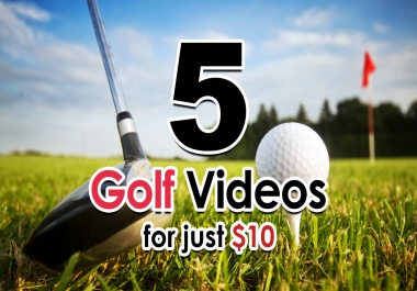 All 5 Golf logo intro video animations