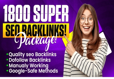 Pro Ranking 1800 Backlinks Accelerator Package - Supercharge Your SEO & Skyrocket Rankings