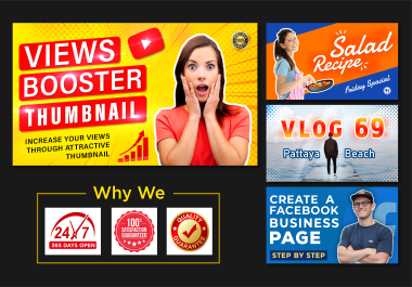 I will Design Attractive Clickbait Thumbnail