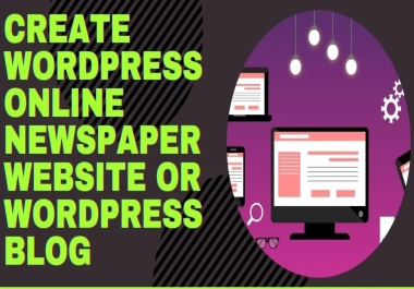 Install WordPress,  setup theme and do customization