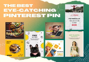 I Will Designing Eye-catching Pinterest Pins,  Flyers And Social Media Post For You