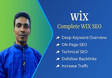 I will do complete wix seo for 1st page ranking