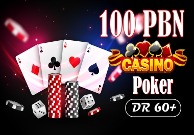 Get Ranked 100 Strong PBN High DR 60+ sites Casino,  UFAbet,  Slot,  judi,  Gambling,  toto backlinks