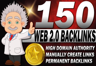 150 web 2.0 dofollow backlinks high da50+ rank your website