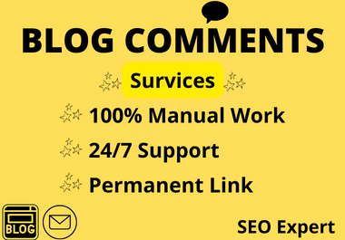 I will create 100 unique domains blog commenting backlinks manually on high authority website