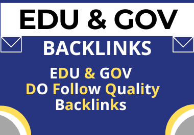 I will provide 30 dofollow high authority edu and gov backlinks SEO link building.