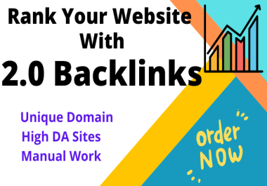 I will provide 20 high quality web 2.0 backlinks