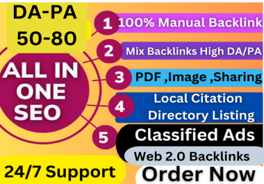 SEO Blast-Rank on google by All in one On-page SEO package 10 backlink for 1