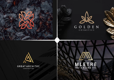 I will do modern minimalist,  luxury fashion business logo design
