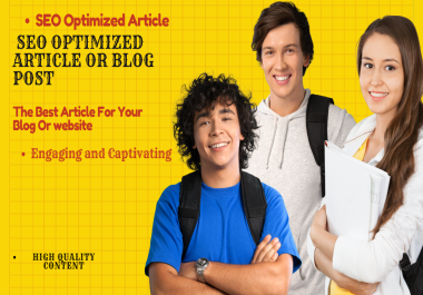 I will write powerful SEO optimized article or blog post