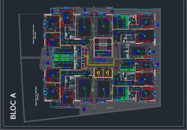 I will carry out a complete study of the electrical part in 2D of an architectural plan.
