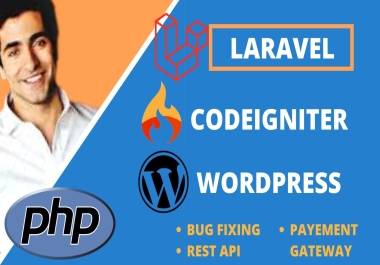 I will create web application using HTML,  php,  codeigniter,  laravel
