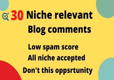 I will create niche relevant blog comment backlinks