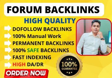I will do 40 forum posting dofollow SEO backlinks