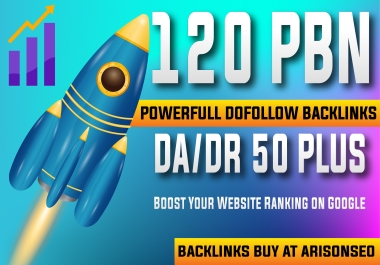 Build 120 High Quality High DA/DR 50+ Homepage PBN Dofollow backlinks