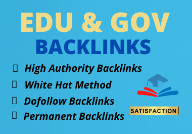 I will do edu and gov high authority SEO link building backlinks