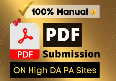 Manually 51 PDF Submission in high DA PA Sites