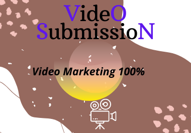 I will create manual video submission on 50 top video sharing sites.