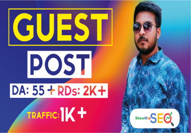 Publish guest post on da 55 website with 2 dofollow backlinks