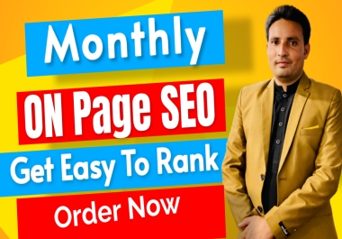 I will do onpage SEO and optimize your website for top ranking