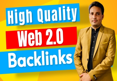 I will create 50 high quality web 2.0 backlinks for your website ranking