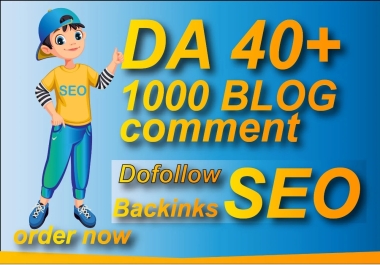 I will provide 1000 unique blog comments seo dofollow backlinks