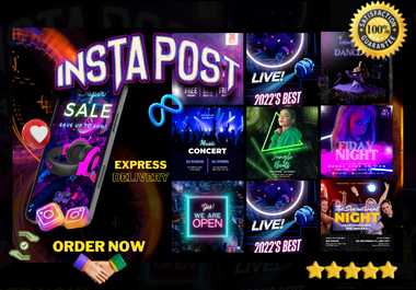 I will design social media posts/ ads /animation in 12 hr