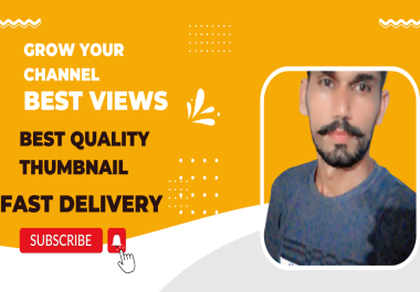 I design eye catchy youtube thumbnail