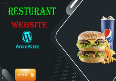I will create a restaurant website in WordPress