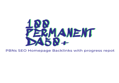 100 Perfect DA50+ PBNs SEO Homepage Backlinks