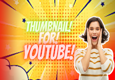 design an eye catchy thumbnail for youtube facebook