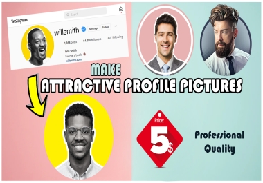 make attractive profile picture like will smith