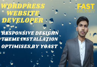 I will make or customize your wordpress website and optimize your content