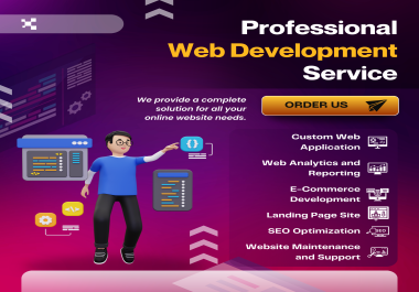 I will create HTML website with professional website development html css javascript