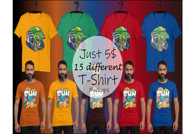 I will create create t shirt mockups