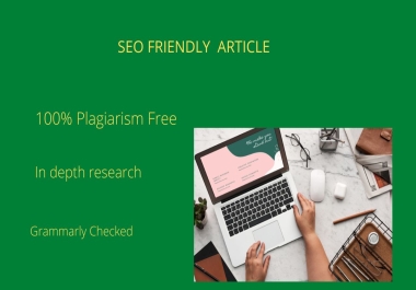 SEO friendly article and blog posts for you