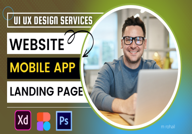 I Will Design Creative UI UX for Website Customizable in XD and PSD
