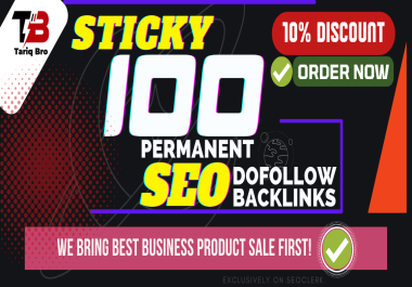 Create Sticky SEO dofollow backlinks from high authority link building SEO ranking websites